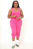 CHILL SWEATPANTS SET (HOT PINK)