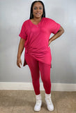BASIC LOUNGE LEGGING SET (MARGENTA)