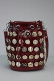 THE LUX BUCKET BAG (BURGUNDY)